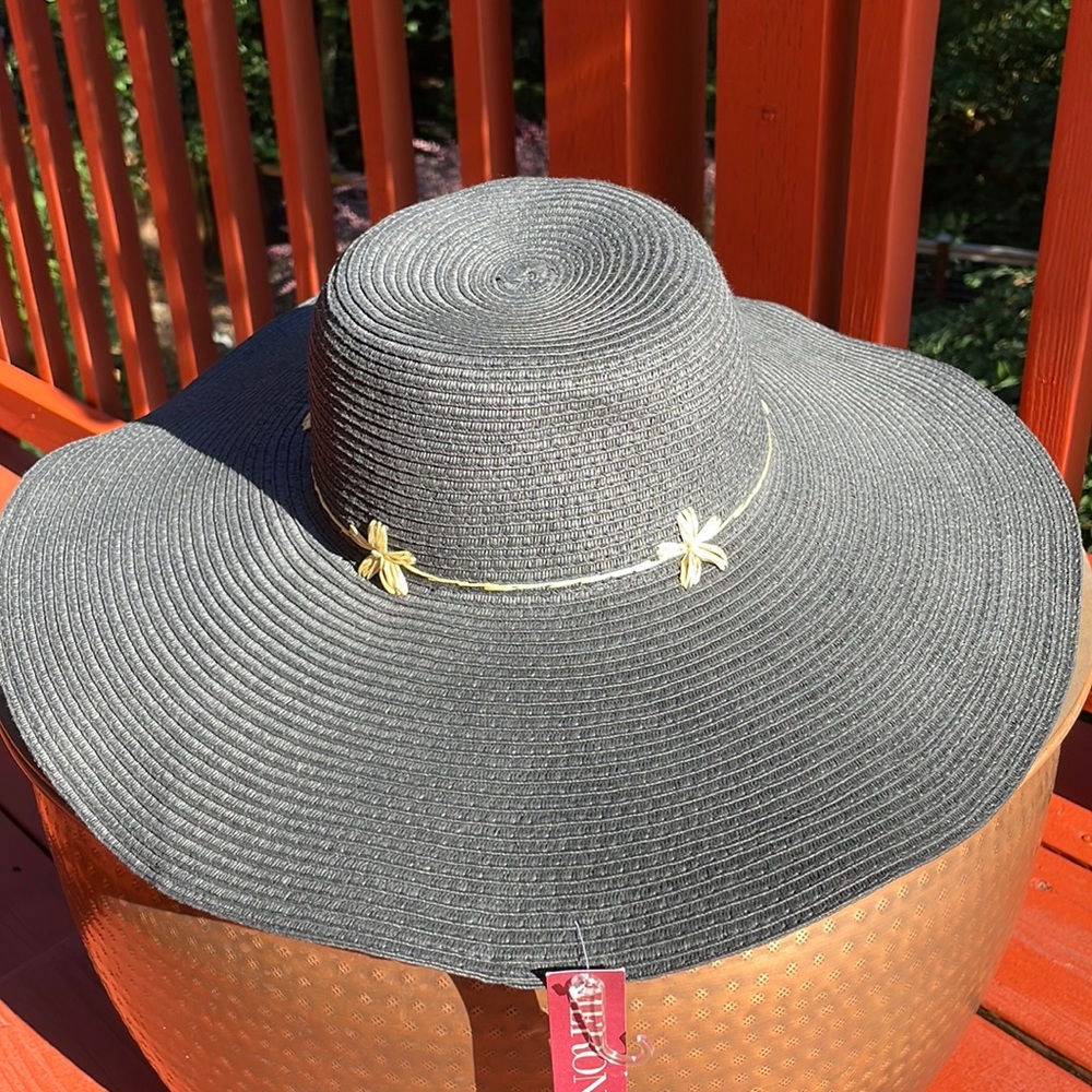 Black floppy sun hat Target/Merona NWT